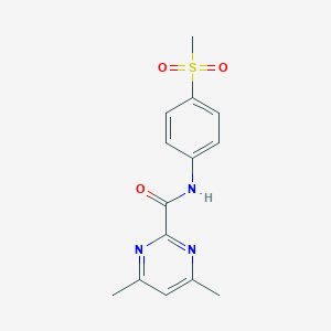 4,6-Dimethyl-N-(4-methylsulfonylphenyl)pyrimidine-2-carboxamide