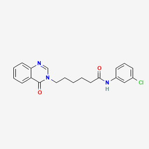 molecular formula C20H20ClN3O2 B2734695 N-(3-chlorophenyl)-6-(4-oxoquinazolin-3(4H)-yl)hexanamide CAS No. 880810-42-4
