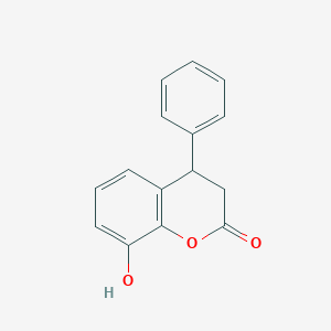 molecular formula C15H12O3 B027347 8-Hydroxy-4-phenyl-2-chromanone CAS No. 103849-16-7