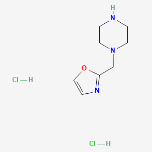1-[(1,3-Oxazol-2-yl)methyl]piperazine dihydrochloride