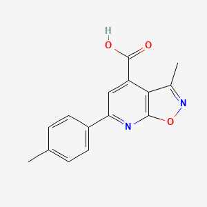 3-Methyl-6-(4-methylphenyl)-[1,2]oxazolo[5,4-b]pyridine-4-carboxylic acid