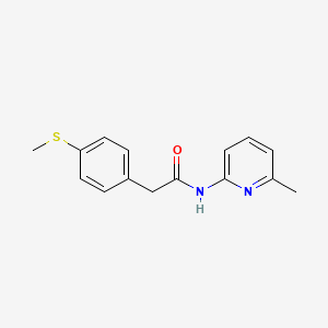 molecular formula C15H16N2OS B2734718 N-(6-methylpyridin-2-yl)-2-(4-(methylthio)phenyl)acetamide CAS No. 919844-74-9