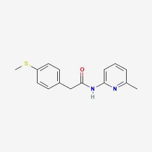N-(6-methylpyridin-2-yl)-2-(4-(methylthio)phenyl)acetamide