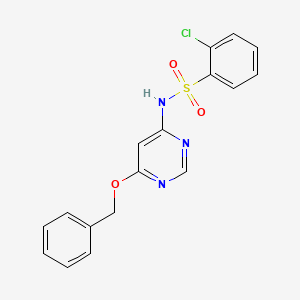 N-(6-(benzyloxy)pyrimidin-4-yl)-2-chlorobenzenesulfonamide