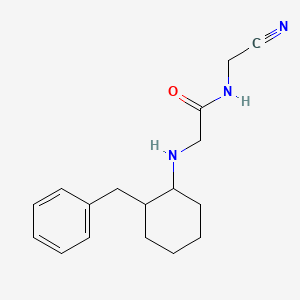2-[(2-Benzylcyclohexyl)amino]-N-(cyanomethyl)acetamide