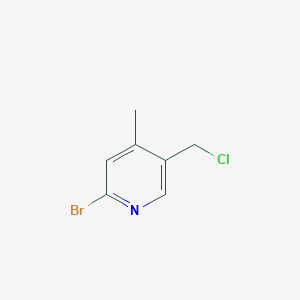 2-Bromo-5-(chloromethyl)-4-methylpyridine