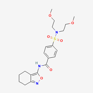4-(N,N-bis(2-methoxyethyl)sulfamoyl)-N-(4,5,6,7-tetrahydrobenzo[c]isoxazol-3-yl)benzamide