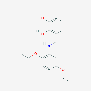 2-{[(2,5-Diethoxyphenyl)amino]methyl}-6-methoxyphenol