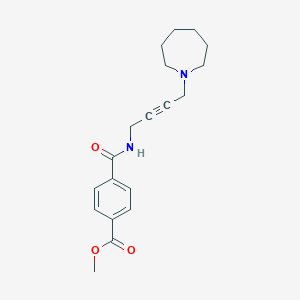molecular formula C19H24N2O3 B2734734 Methyl 4-((4-(azepan-1-yl)but-2-yn-1-yl)carbamoyl)benzoate CAS No. 1396851-16-3