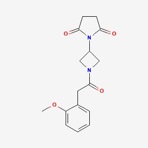 1-(1-(2-(2-Methoxyphenyl)acetyl)azetidin-3-yl)pyrrolidine-2,5-dione