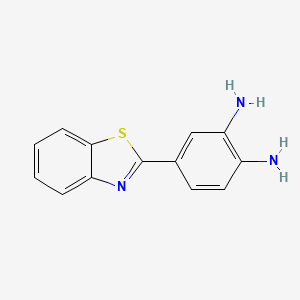 molecular formula C13H11N3S B2734738 2-Amino-4-(1,3-benzothiazol-2-yl)phenylamine CAS No. 132064-28-9