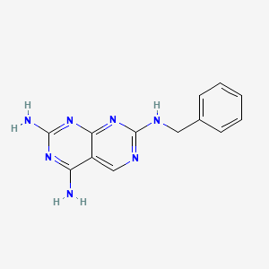 molecular formula C13H13N7 B2734739 N7-benzylpyrimido[4,5-d]pyrimidine-2,4,7-triamine CAS No. 109160-46-5