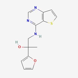 2-(Furan-2-yl)-1-(thieno[3,2-d]pyrimidin-4-ylamino)propan-2-ol