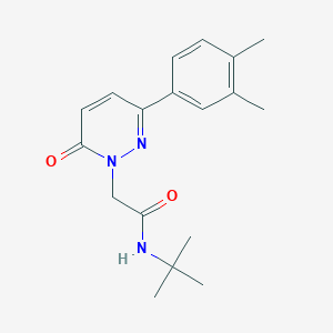 molecular formula C18H23N3O2 B2734744 N-tert-butyl-2-[3-(3,4-dimethylphenyl)-6-oxopyridazin-1(6H)-yl]acetamide CAS No. 1252900-75-6