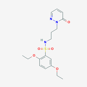 2,5-diethoxy-N-(3-(6-oxopyridazin-1(6H)-yl)propyl)benzenesulfonamide