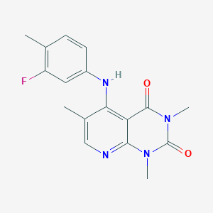 5-((3-fluoro-4-methylphenyl)amino)-1,3,6-trimethylpyrido[2,3-d]pyrimidine-2,4(1H,3H)-dione