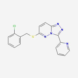 6-[(2-Chlorophenyl)methylsulfanyl]-3-pyridin-2-yl-[1,2,4]triazolo[4,3-b]pyridazine