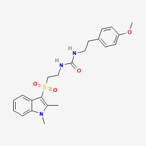 1-(2-((1,2-dimethyl-1H-indol-3-yl)sulfonyl)ethyl)-3-(4-methoxyphenethyl)urea