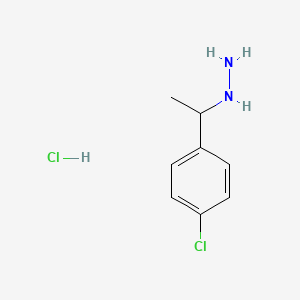 [1-(4-Chlorophenyl)ethyl]hydrazine hydrochloride