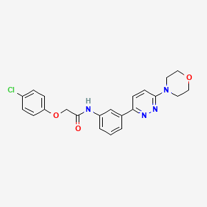 2-(4-chlorophenoxy)-N-(3-(6-morpholinopyridazin-3-yl)phenyl)acetamide
