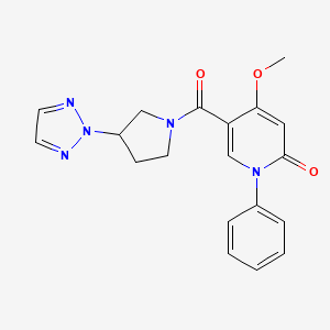 5-(3-(2H-1,2,3-triazol-2-yl)pyrrolidine-1-carbonyl)-4-methoxy-1-phenylpyridin-2(1H)-one