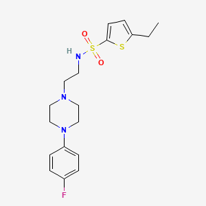 molecular formula C18H24FN3O2S2 B2734787 5-乙基-N-(2-(4-(4-氟苯基)哌嗪-1-基)乙基)噻吩-2-磺酰胺 CAS No. 1049392-15-5