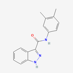 molecular formula C16H15N3O B2734788 N-(3,4-dimethylphenyl)-1H-indazole-3-carboxamide CAS No. 946343-67-5