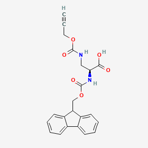 molecular formula C22H20N2O6 B2734789 Fmoc-L-Dap(Poc)-OH 