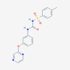 2-{3-[({[(4-Methylphenyl)sulfonyl]amino}carbonyl)amino]phenoxy}pyrazine
