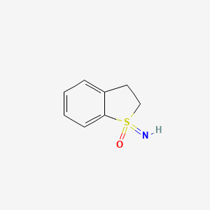 molecular formula C8H9NOS B2734800 1-Imino-2,3-dihydro-1lambda6-benzothiophen-1-one CAS No. 41469-51-6
