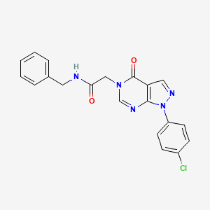 N-benzyl-2-[1-(4-chlorophenyl)-4-oxopyrazolo[3,4-d]pyrimidin-5-yl]acetamide