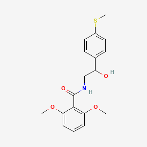 molecular formula C18H21NO4S B2734808 N-(2-hydroxy-2-(4-(methylthio)phenyl)ethyl)-2,6-dimethoxybenzamide CAS No. 1448043-26-2