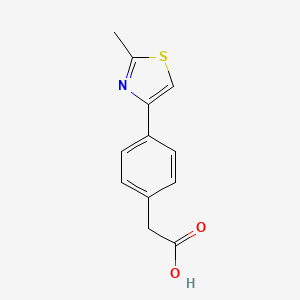 2-[4-(2-Methyl-1,3-thiazol-4-yl)phenyl]acetic acid