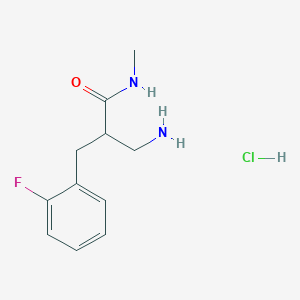 3-amino-2-[(2-fluorophenyl)methyl]-N-methylpropanamide hydrochloride