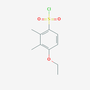 molecular formula C10H13ClO3S B2734863 Chloro(4-ethoxy-2,3-dimethylphenyl)sulfone CAS No. 1094296-27-1