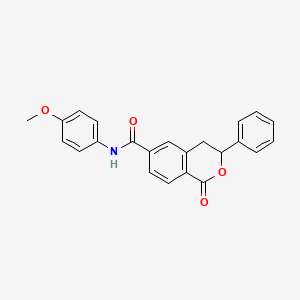 molecular formula C23H19NO4 B2734865 N-(4-methoxyphenyl)-1-oxo-3-phenyl-3,4-dihydro-1H-2-benzopyran-6-carboxamide CAS No. 853890-22-9