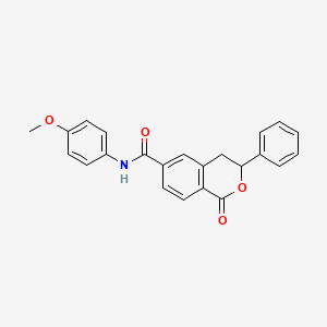 molecular formula C23H19NO4 B2734865 N-(4-methoxyphenyl)-1-oxo-3-phenyl-3,4-dihydro-1H-isochromene-6-carboxamide CAS No. 853890-22-9