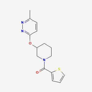 (3-((6-Methylpyridazin-3-yl)oxy)piperidin-1-yl)(thiophen-2-yl)methanone