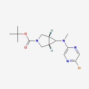 B2734890 Tert-butyl (1R,5S)-6-[(5-bromopyrazin-2-yl)-methylamino]-3-azabicyclo[3.1.0]hexane-3-carboxylate CAS No. 2378490-16-3