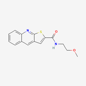 molecular formula C15H14N2O2S B2734930 N-(2-methoxyethyl)thieno[2,3-b]quinoline-2-carboxamide CAS No. 478079-49-1