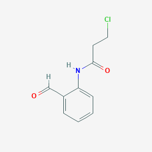 molecular formula C10H10ClNO2 B2734937 3-chloro-N-(2-formylphenyl)propanamide CAS No. 2108725-19-3