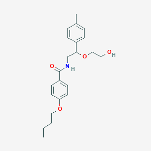 molecular formula C22H29NO4 B2734942 4-butoxy-N-(2-(2-hydroxyethoxy)-2-(p-tolyl)ethyl)benzamide CAS No. 1788833-69-1