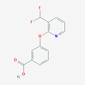 molecular formula C13H9F2NO3 B2734945 3-[3-(Difluoromethyl)pyridin-2-yl]oxybenzoic acid CAS No. 2248322-89-4