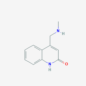 molecular formula C11H12N2O B2734974 4-Methylaminomethyl-quinolin-2-ol CAS No. 716342-80-2
