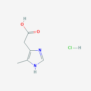 2-(5-methyl-1H-imidazol-4-yl)acetic acid hydrochloride