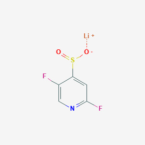 molecular formula C5H2F2LiNO2S B2735035 Lithium(1+) ion 2,5-difluoropyridine-4-sulfinate CAS No. 2228297-84-3