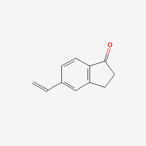molecular formula C11H10O B2735058 5-ethenyl-2,3-dihydro-1H-inden-1-one CAS No. 1307814-41-0