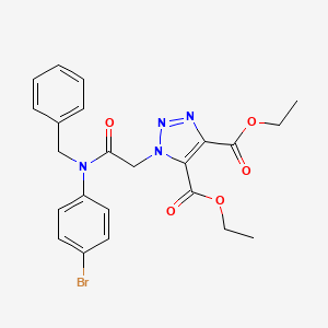 diethyl 1-[2-(N-benzyl-4-bromoanilino)-2-oxoethyl]triazole-4,5-dicarboxylate