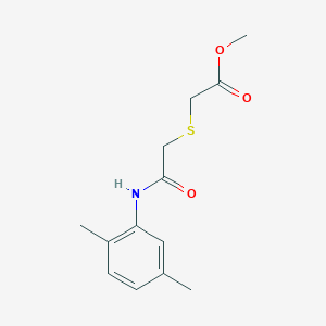 molecular formula C13H17NO3S B2735078 Methyl 2-((2-((2,5-dimethylphenyl)amino)-2-oxoethyl)thio)acetate CAS No. 403835-41-6