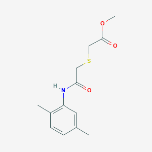 Methyl 2-[2-(2,5-dimethylanilino)-2-oxoethyl]sulfanylacetate